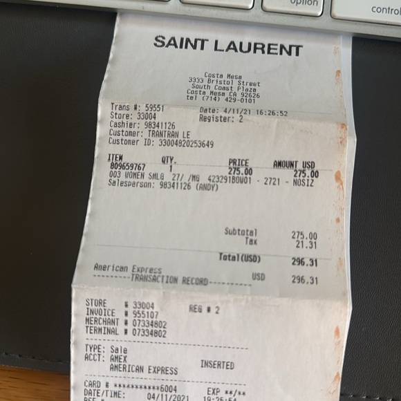 YSL Cardholder - Picture 3 of 3